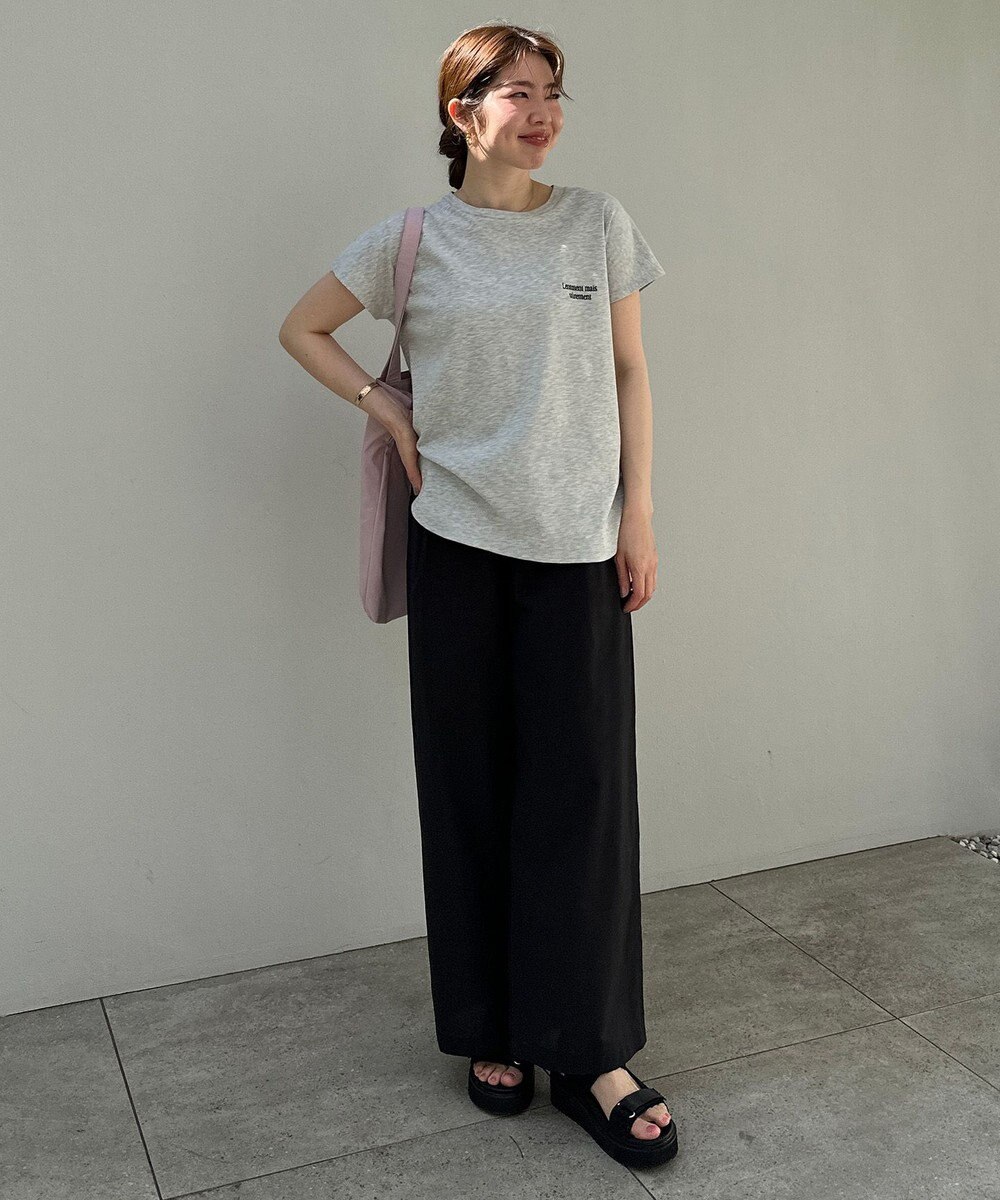 UNFILO L シアーワイドパンツ 