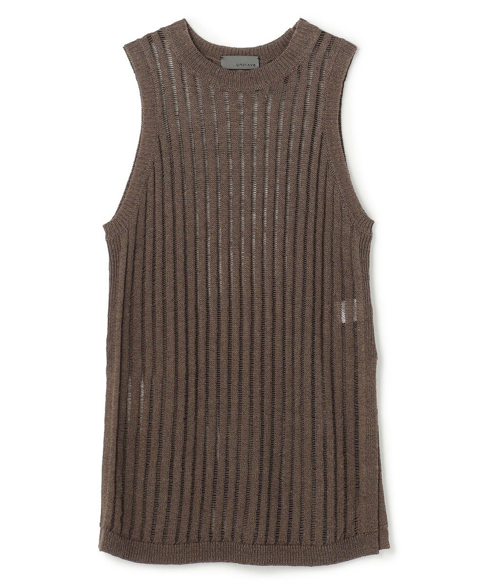 uncrave ラミーリネンニット タンクトップ 