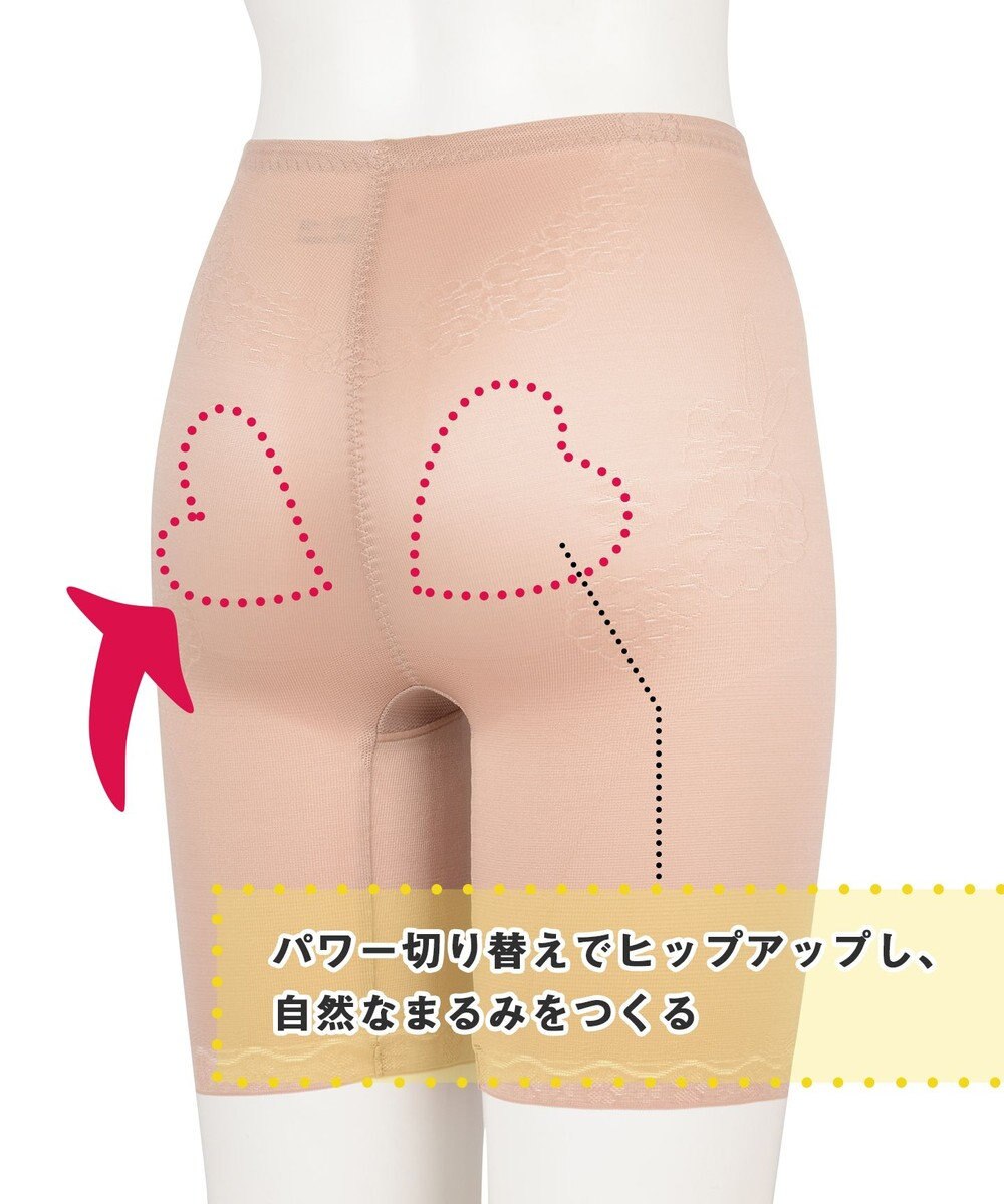 Wing ガードル 【キュッとアップパンツ】 ヒップをまるくメリハリあるラインに ラクにおなか押さえ ロング丈 KQ0745 ウイング／ワコール 