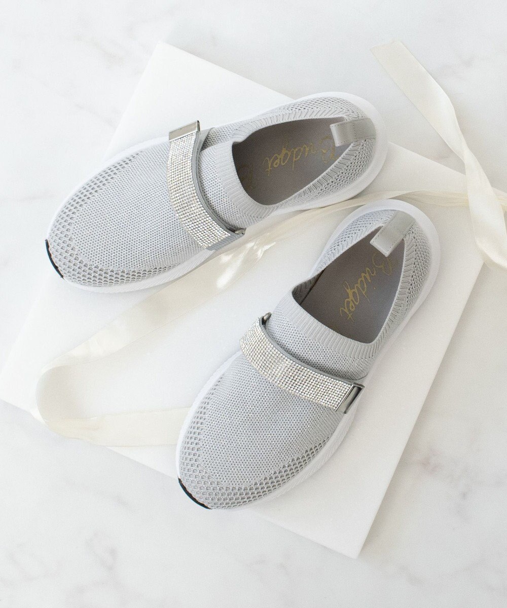 Bridget Birkin 【Bridget Birkin】ベルトストーンニットスニーカー 