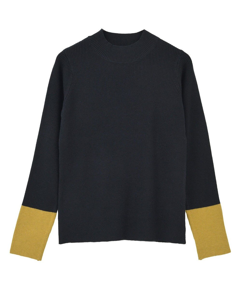 AMERICAN HOLIC バイパチ袖配色リブプルオーバー 