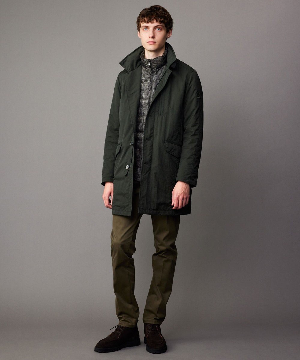 JOSEPH ABBOUD 【ウェストも伸びる！/JAPANファブリック/ストレッチ】ハイパワーサテンストレッチ パンツ 