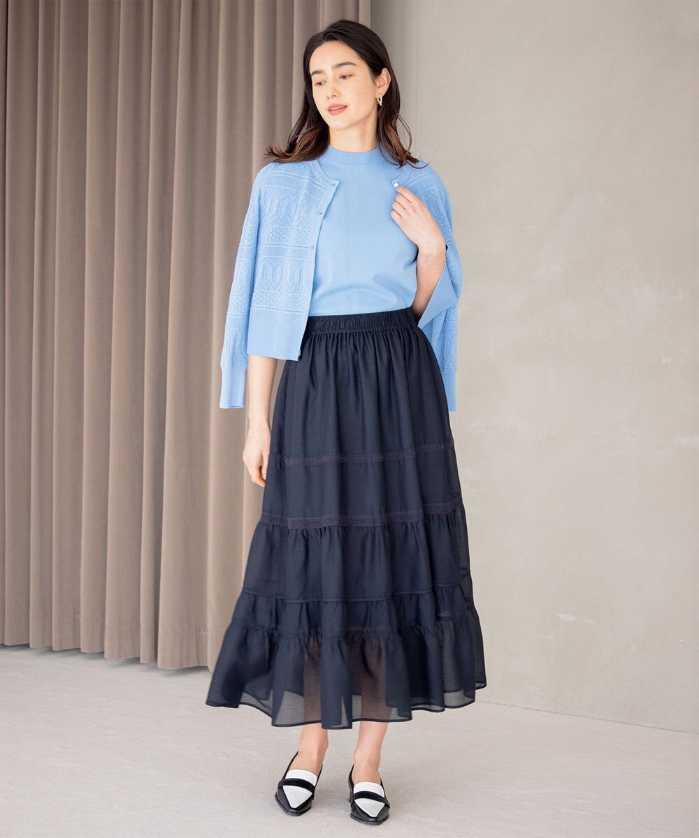 組曲 【洗える】レーシーボイル スカート 