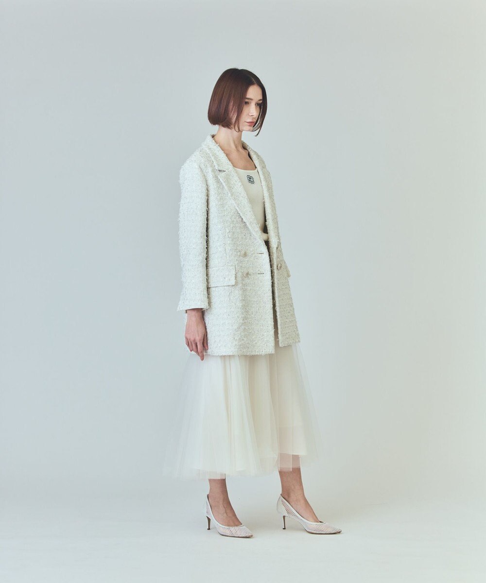 GRACE CONTINENTAL ツイードテーラードコート 