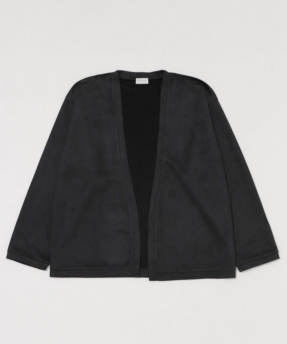 WEGO 【ユニセックス着用アITEM/２点SET】フェイクスウェードアンサンブルカーディガン 