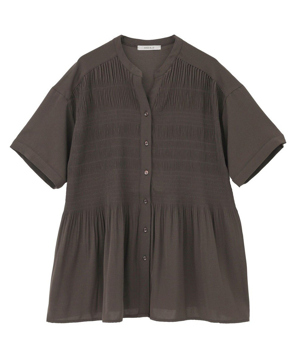 Green Parks マジョリカプリーツスキッパーブラウス 