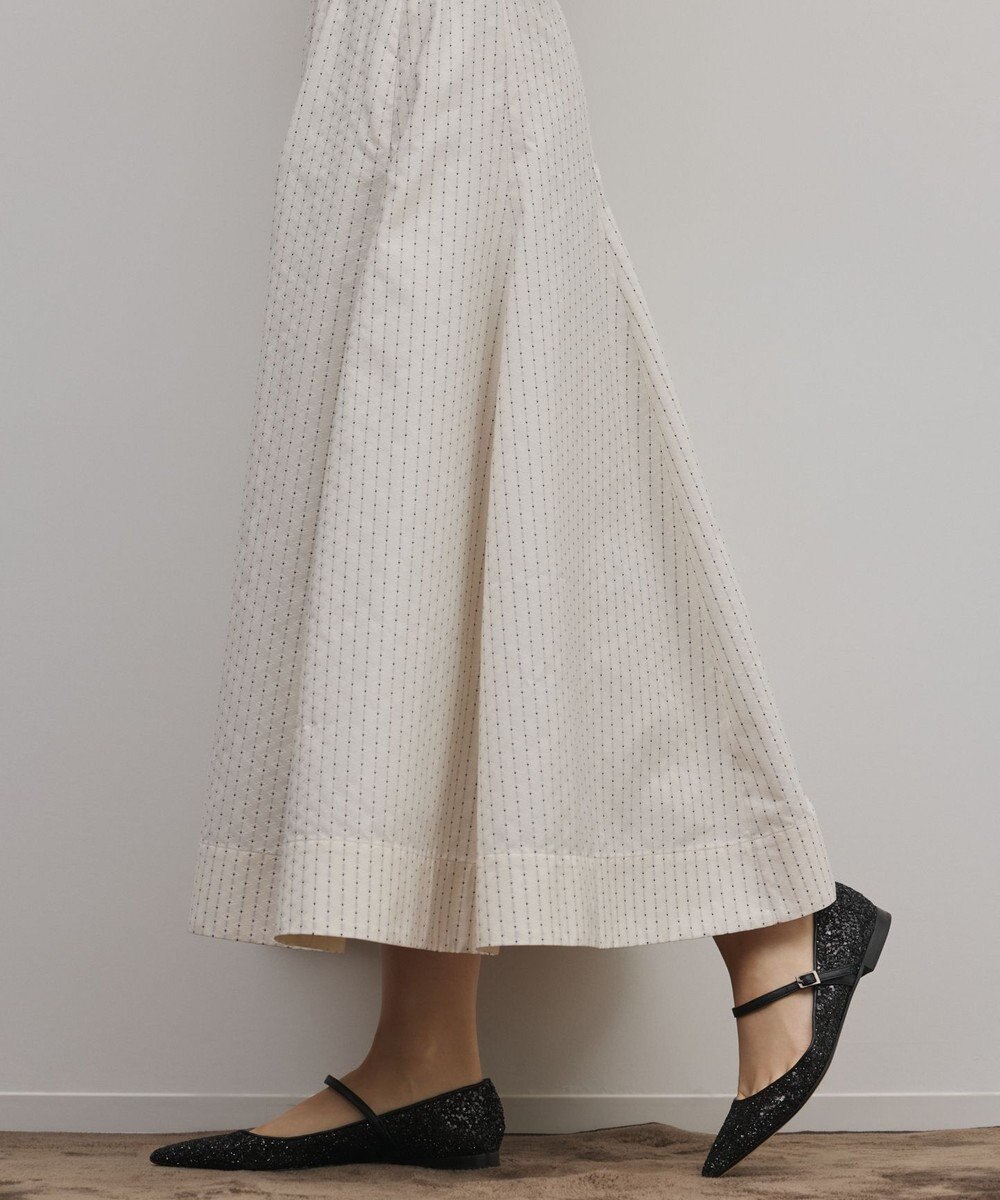 GRACE CONTINENTAL ラメドットタフタジャガードスカート 