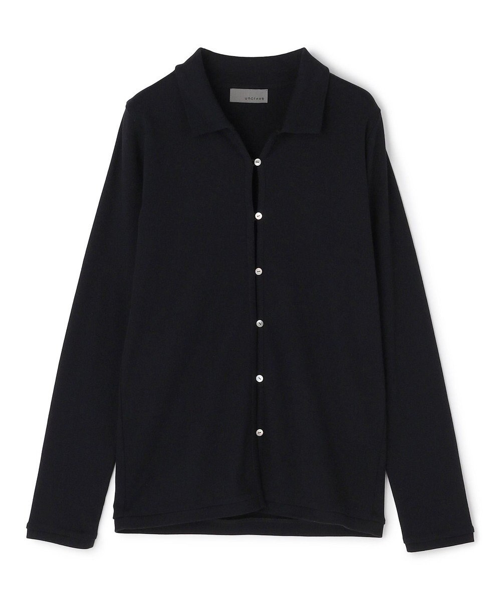 uncrave プレーンジャージー カーディガン 
