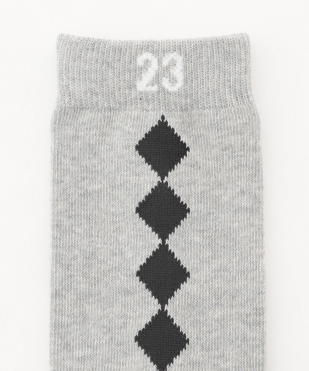 23区GOLF 【WOMEN】アーガイルライン ハイソックス 