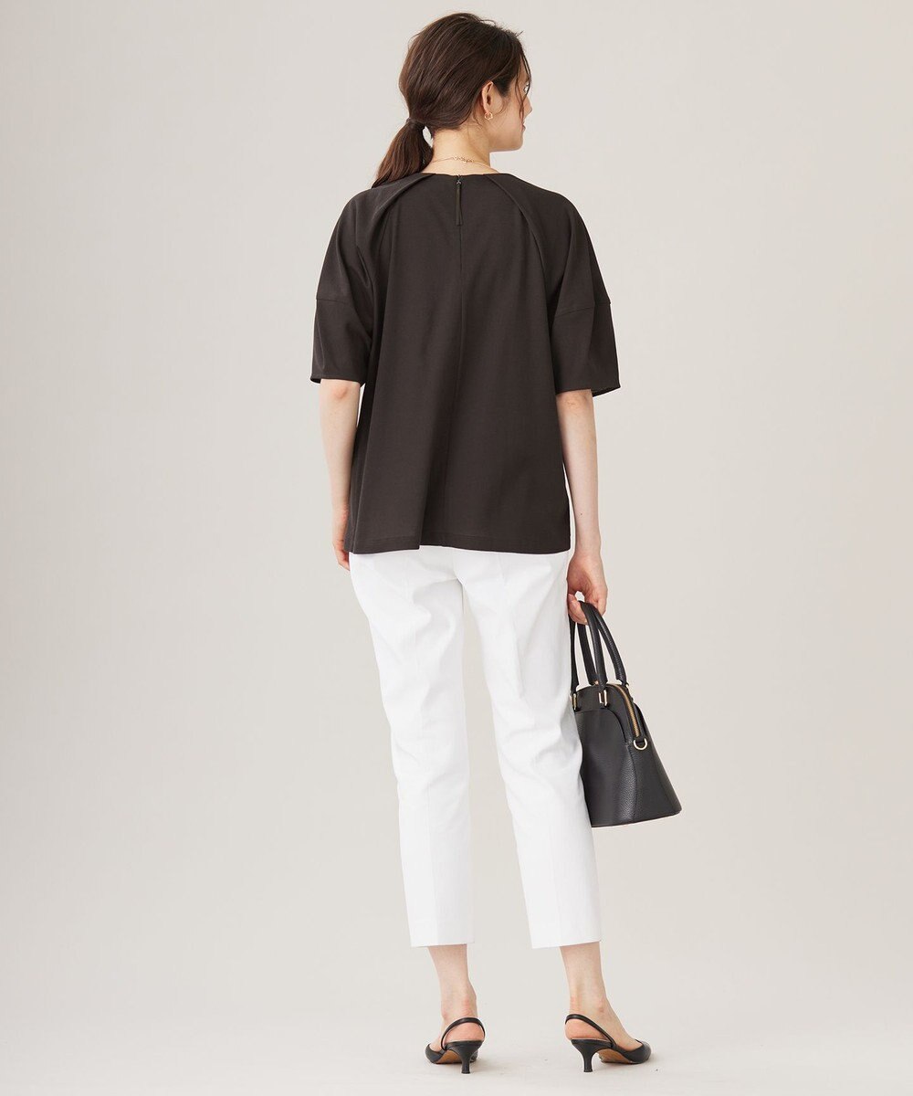 自由区 【洗える】ボリュームスリーブピケ カットソー 