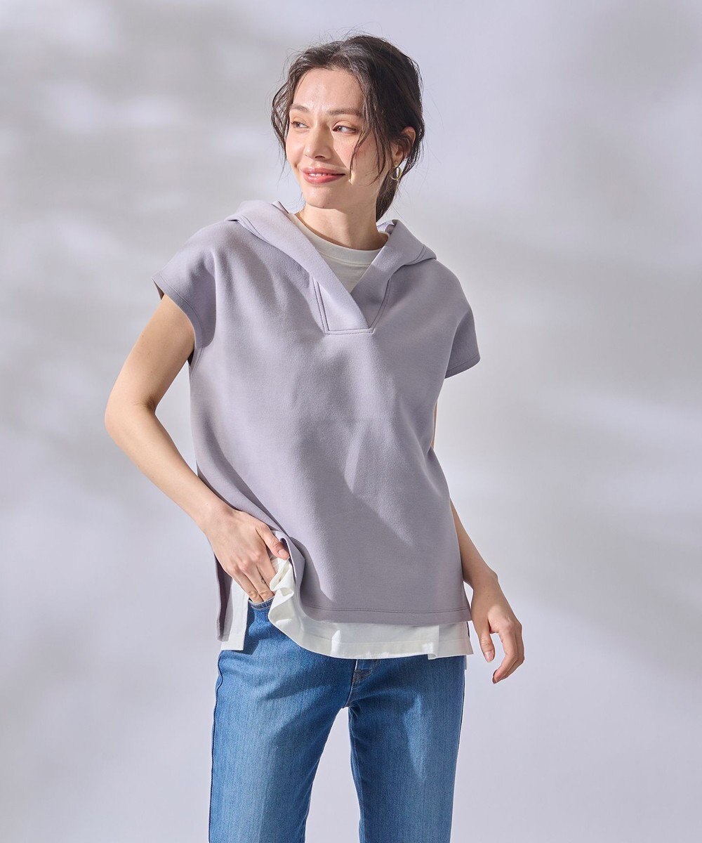 ANY L ダンボールフレンチスリーブ パーカー 