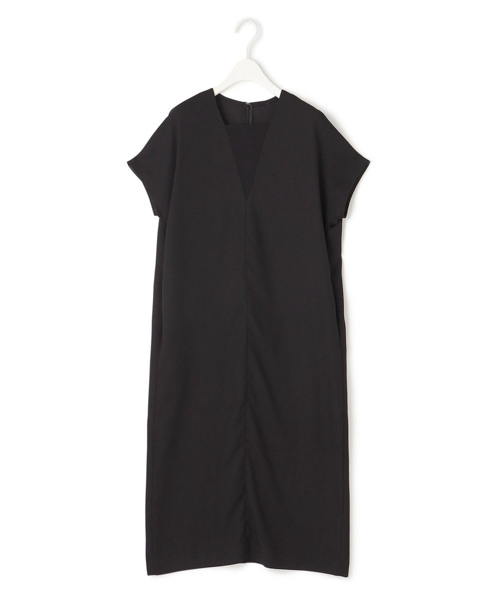 ICB 【接触冷感・UVケア・速乾・洗える】FluidBackSatin レイヤードデザインワンピース 