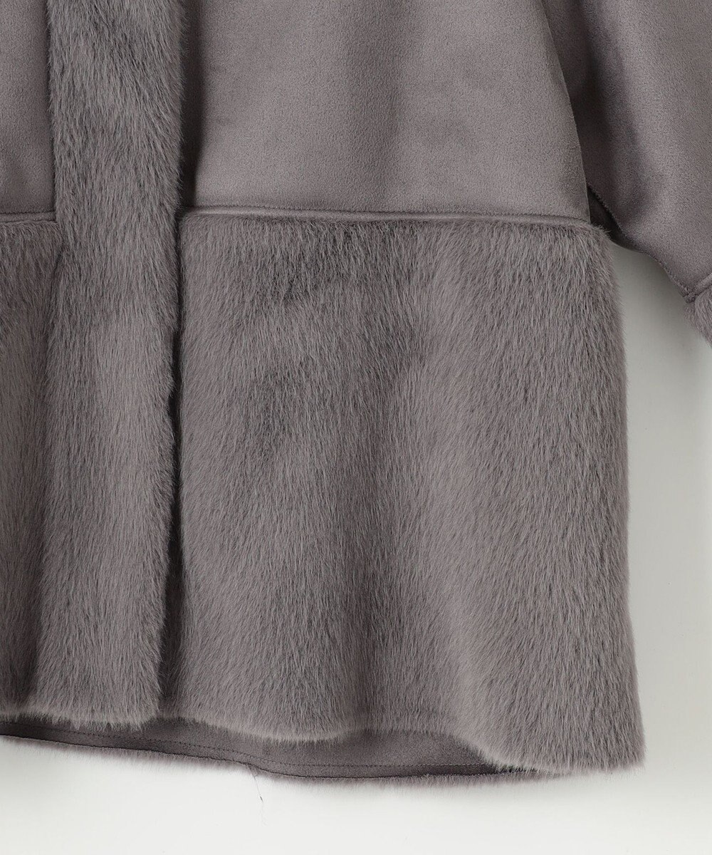 ANY SIS 【大人百花・美人百花掲載】Luxuryフェイクムートン コート 