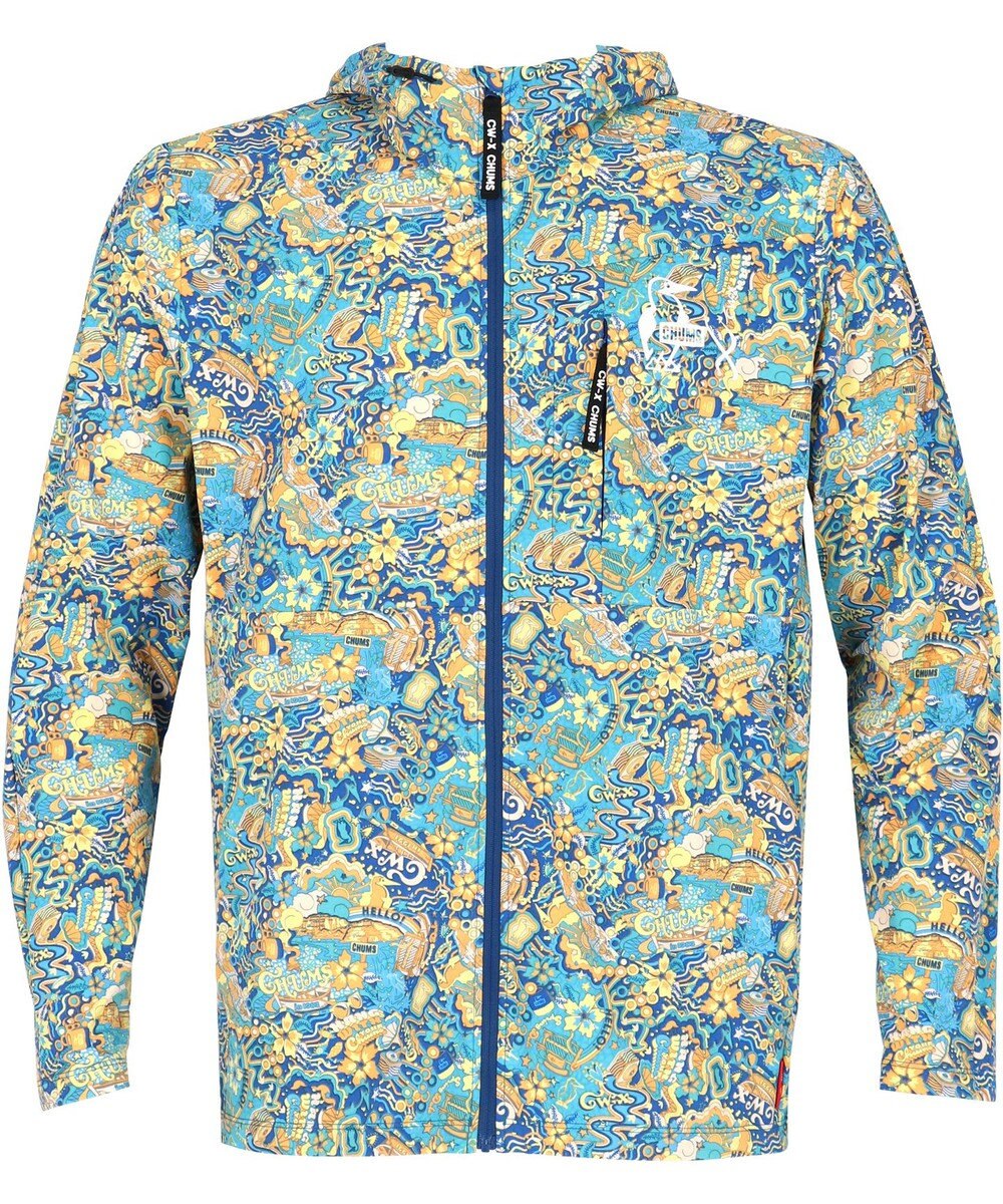 CW-X 【MEN】 CW-X 【CHUMS (チャムス)コラボ】 メンズトップス ジャケット はっ水(本体) フードつき(ドローコードで調整可能) 長袖 UVカット率90％以上（本体） メンズ LNO530 /ワコール 