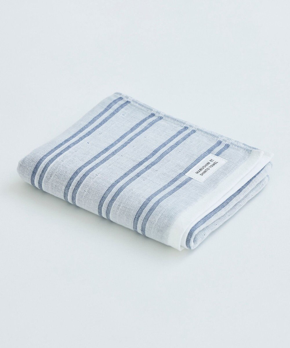 SHINTO TOWEL シマ フェイスタオル ダブル白地 