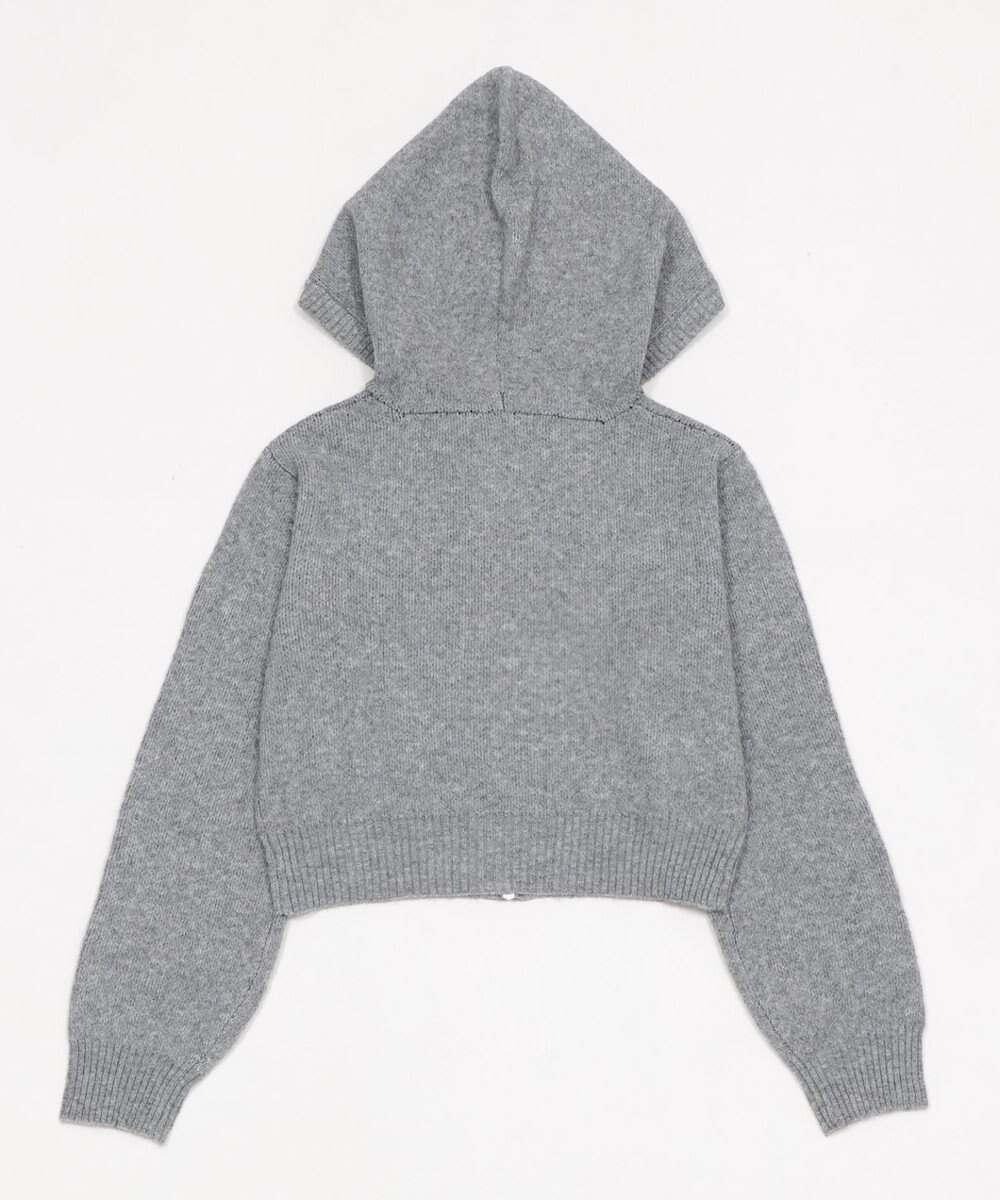 WEGO フラッフィーグラフィックジャガードニットZIPパーカー 