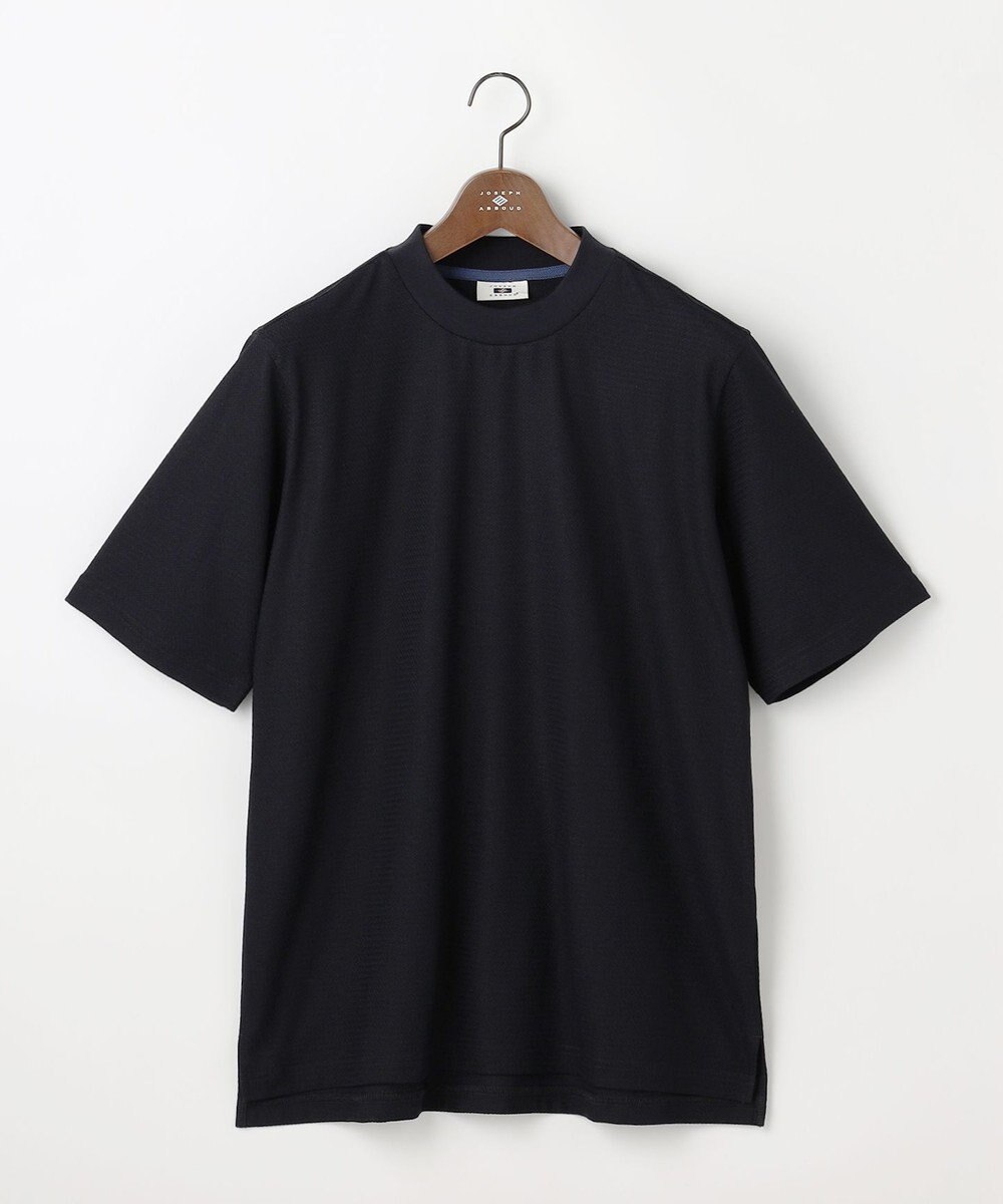 JOSEPH ABBOUD 【オリジナルジャージ生地/サラリ清涼/上質感】コンパクトブロックリンクス ドレス Ｔシャツ 