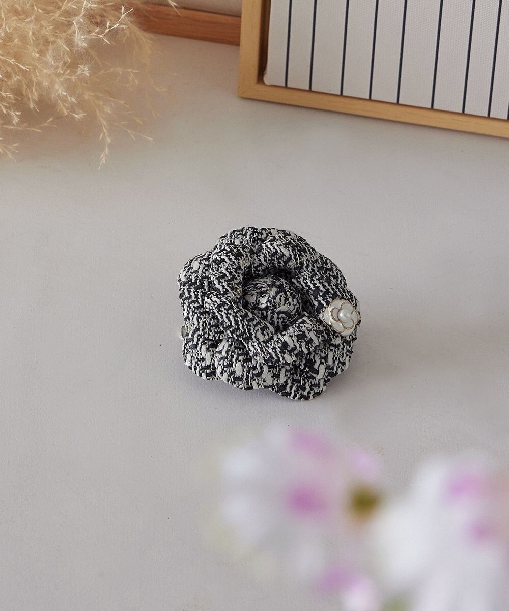 Tiaclasse フラワーツイードコサージュ 