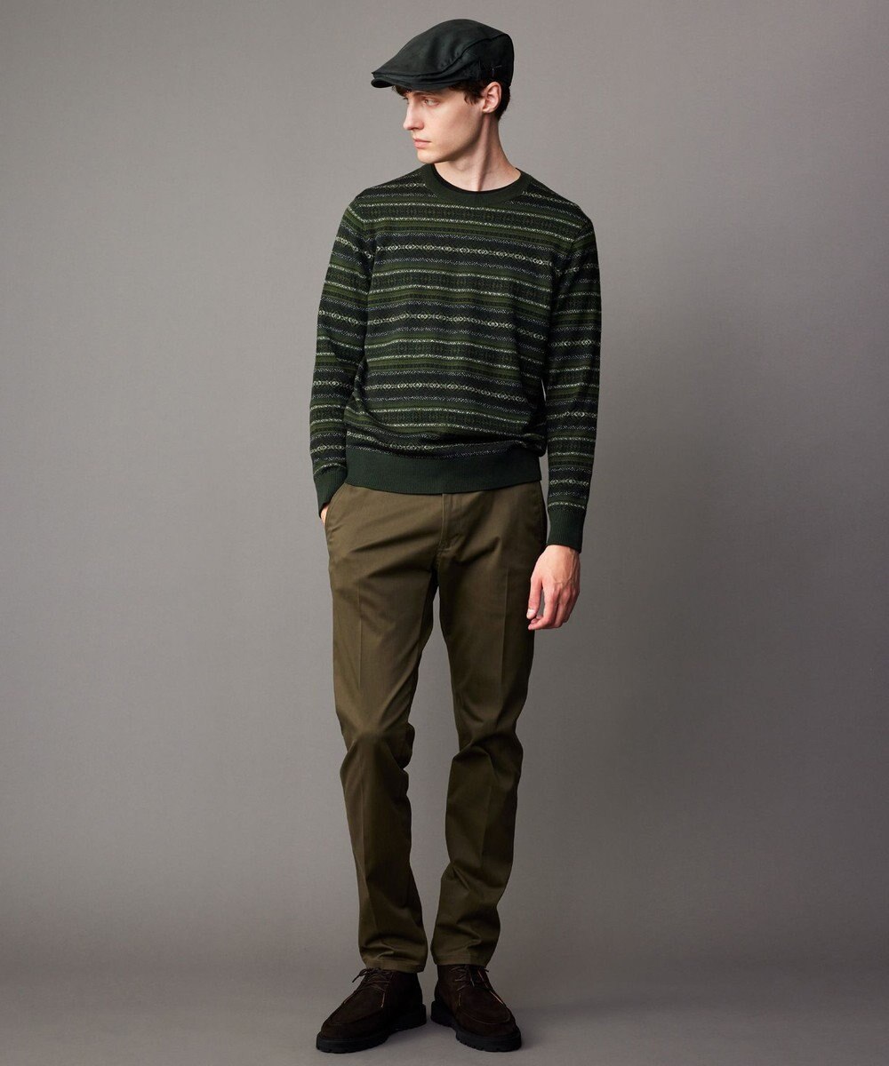 JOSEPH ABBOUD 【キングサイズ・ウェストも伸びる！/JAPANファブリック/ストレッチ】ハイパワーサテンストレッチ パンツ 