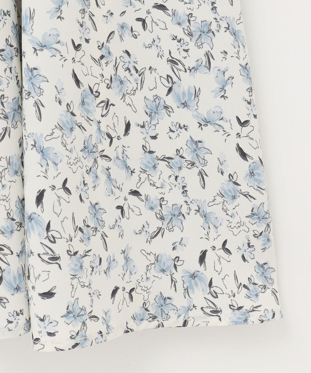 Feroux 【洗える】フラワープリントラッフル ワンピース 