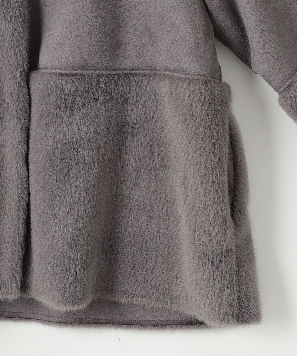 ANY SIS 【大人百花・美人百花掲載】Luxuryフェイクムートン コート 