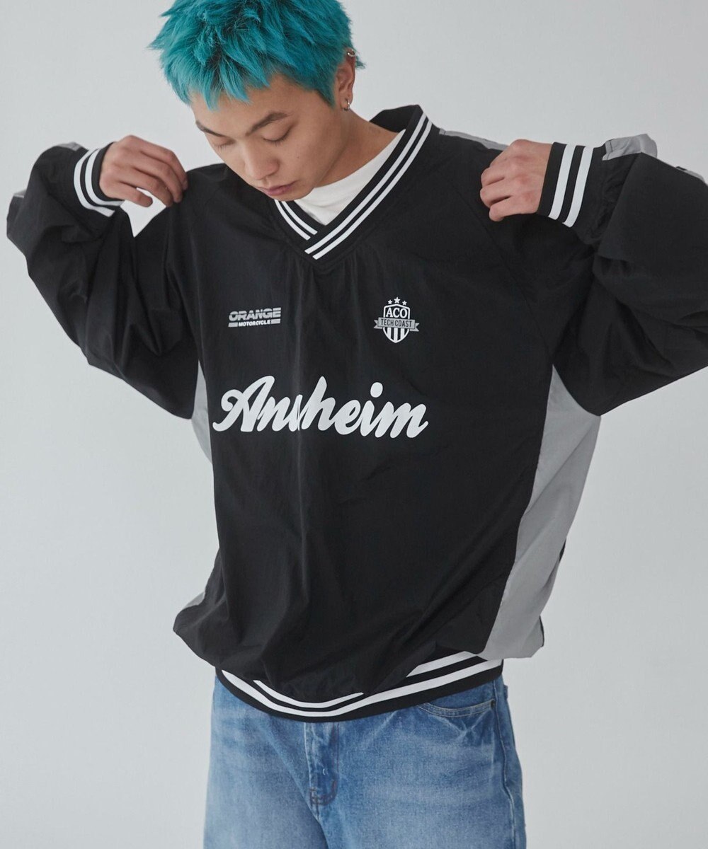 WEGO 【ユニセックス着用ITEM】ナイロングラフィックプルオーバー 