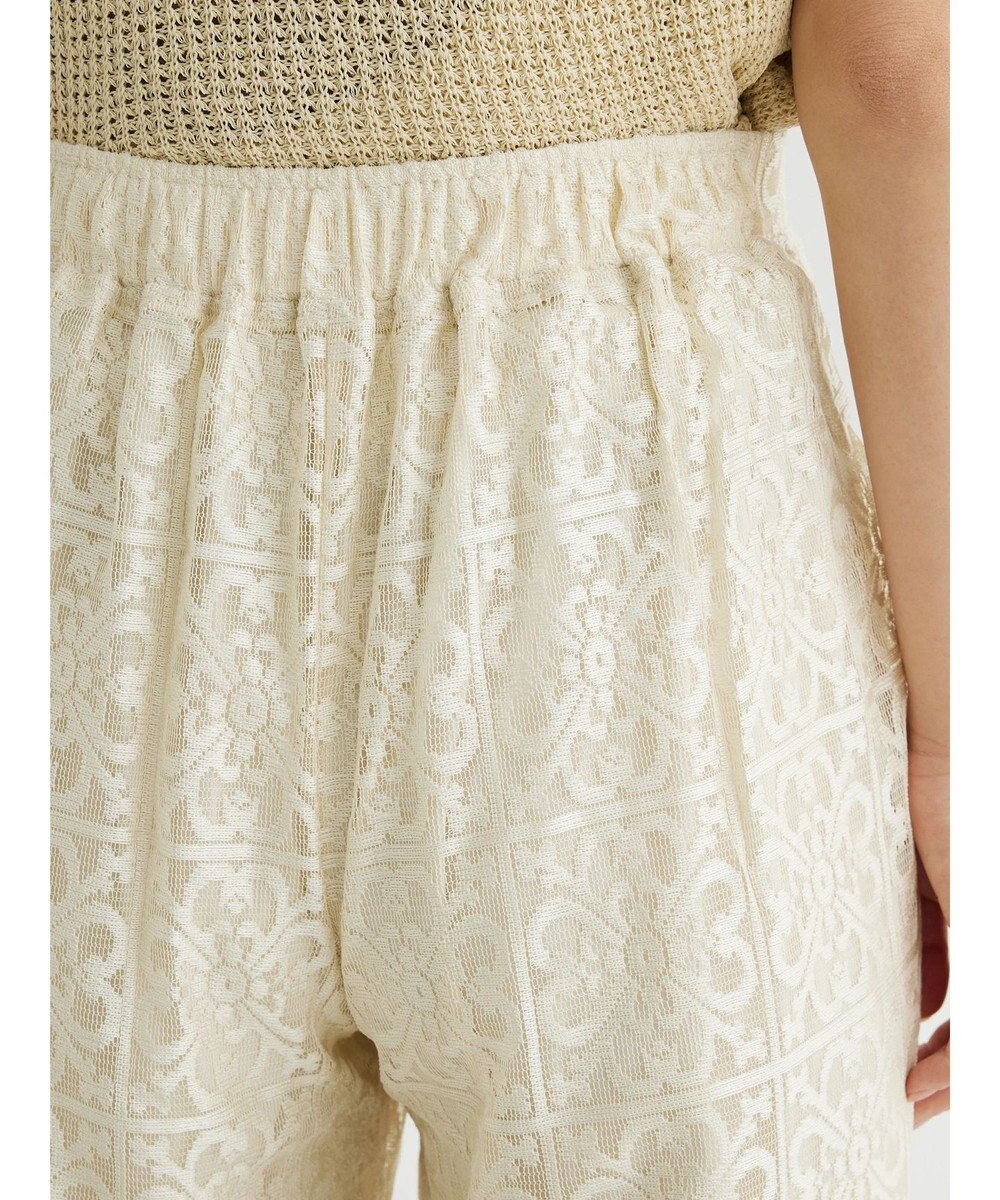 Green Parks 格子柄レースパンツ 