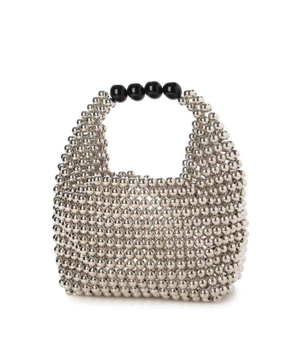 UNBILLION カシュカシュ cachecache / シルバービーズ手提げバッグ 