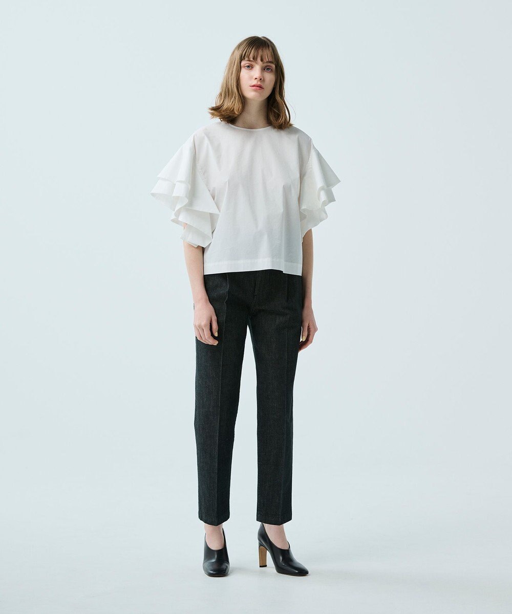 uncrave 【uncrave WHITE】テーパード デニムパンツ 