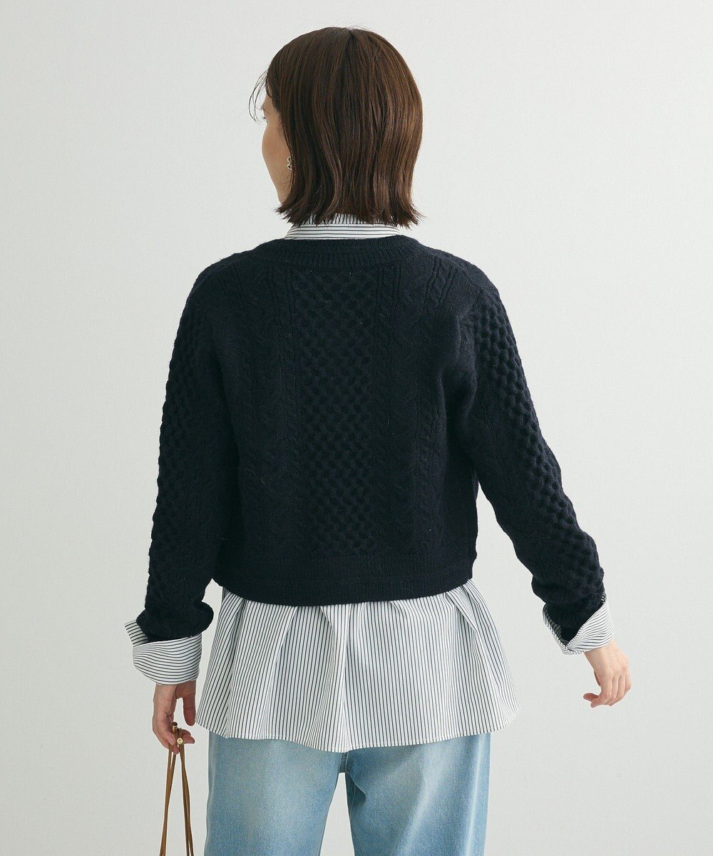 Green Parks ・ｓｗｉｎｇ　ｂｙ　ケーブルニットカーディガン 