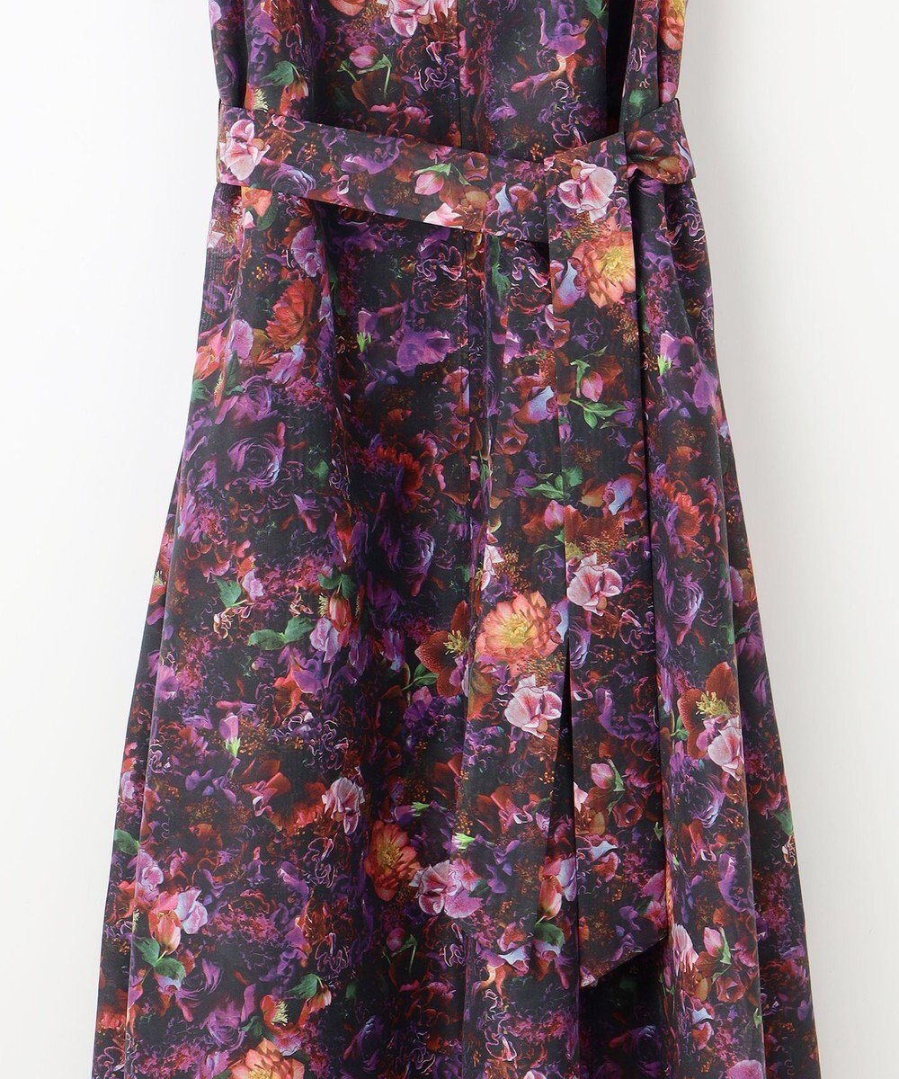 自由区 【カトリエムブーケ】フラワープリントフレアワンピース 