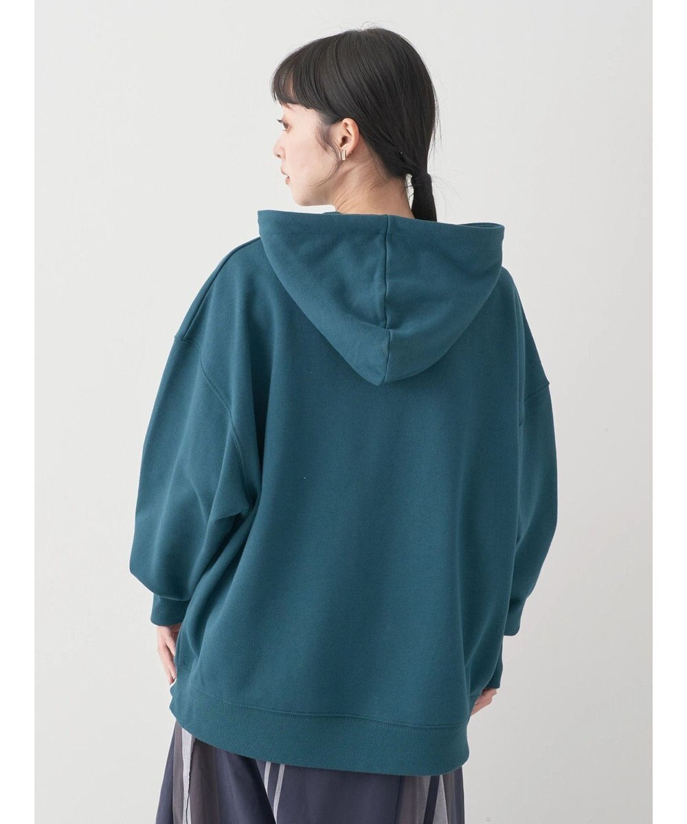 earth music&ecology スウェットルーズパーカー 