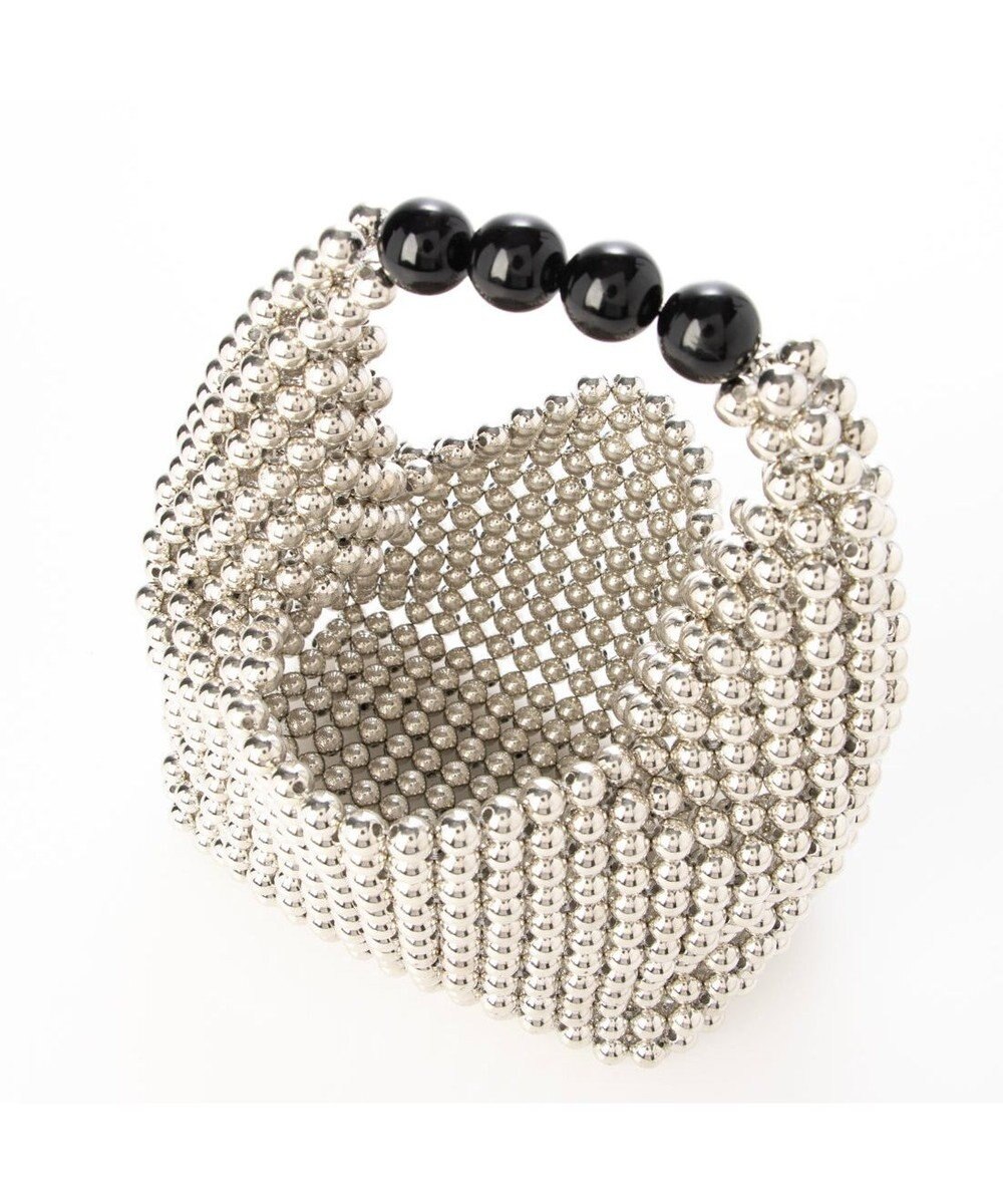 UNBILLION カシュカシュ cachecache / シルバービーズ手提げバッグ 