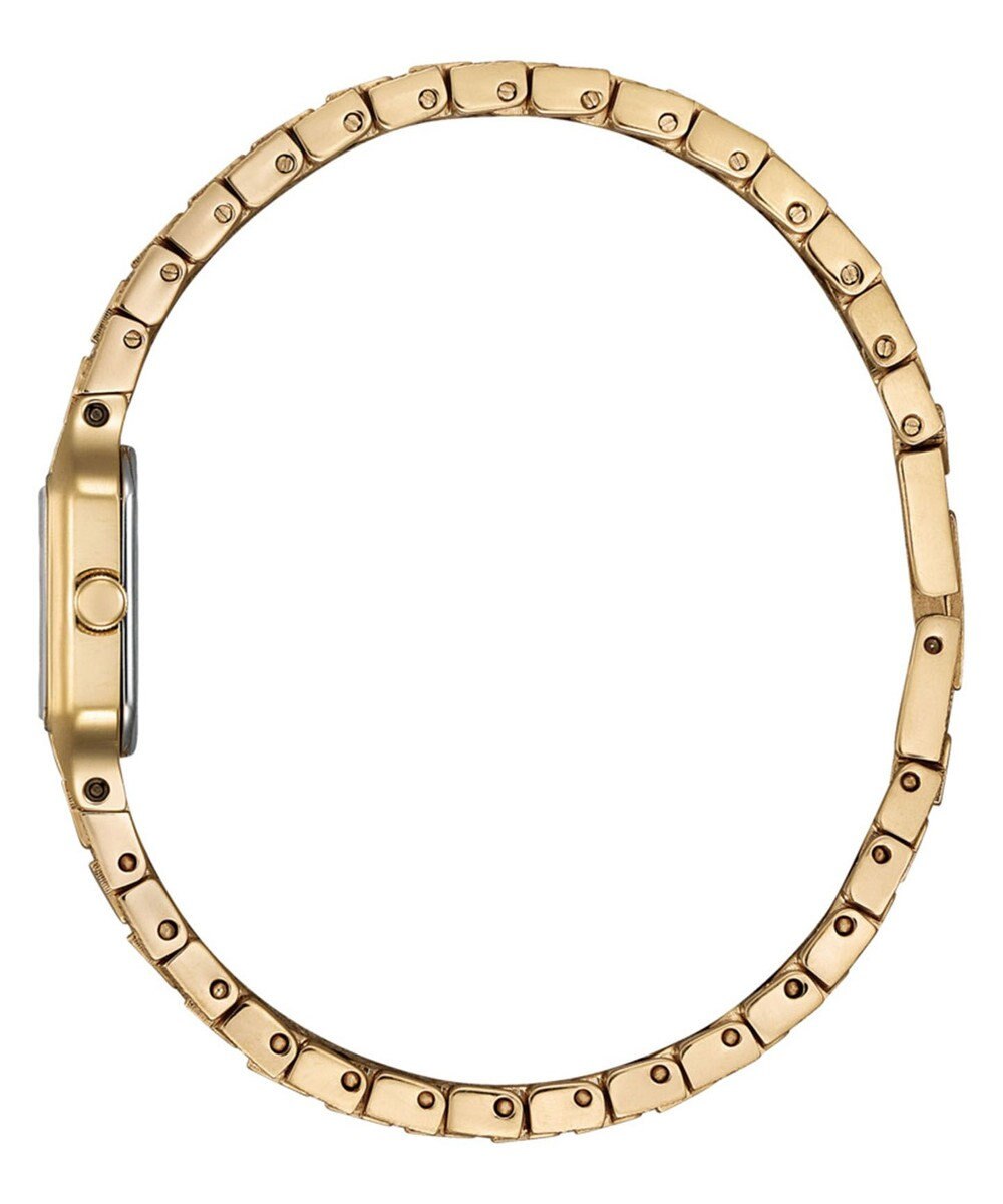 CITIZEN 【アンティークな雰囲気】小ぶりなスクエアケース 電池交換不要 ピンクゴールド 