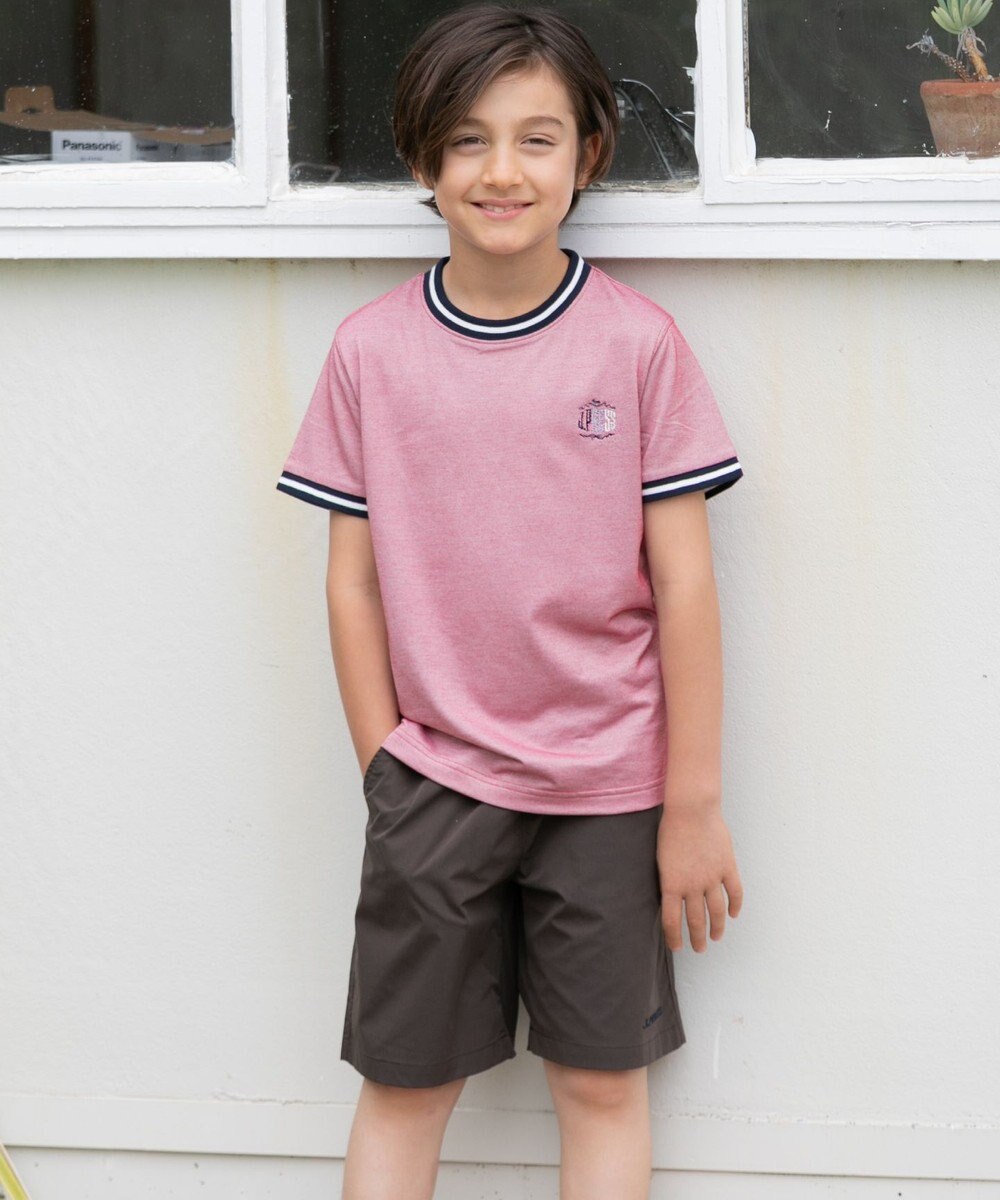 J.PRESS KIDS 【110-130cm】COOLMAX コンビボーダー リブＴシャツ 