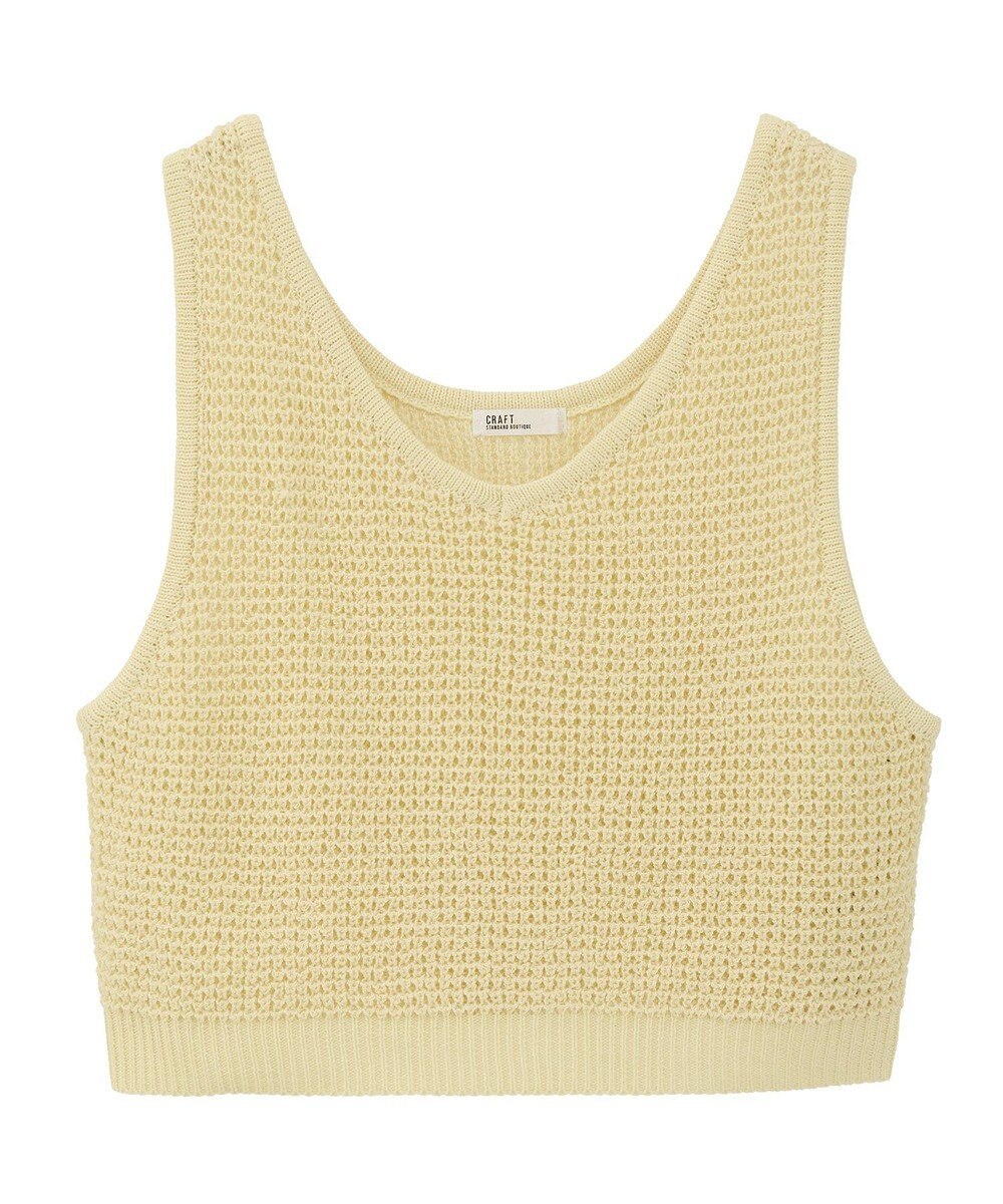 CRAFT STANDARD BOUTIQUE ワッフル編みニットベスト 