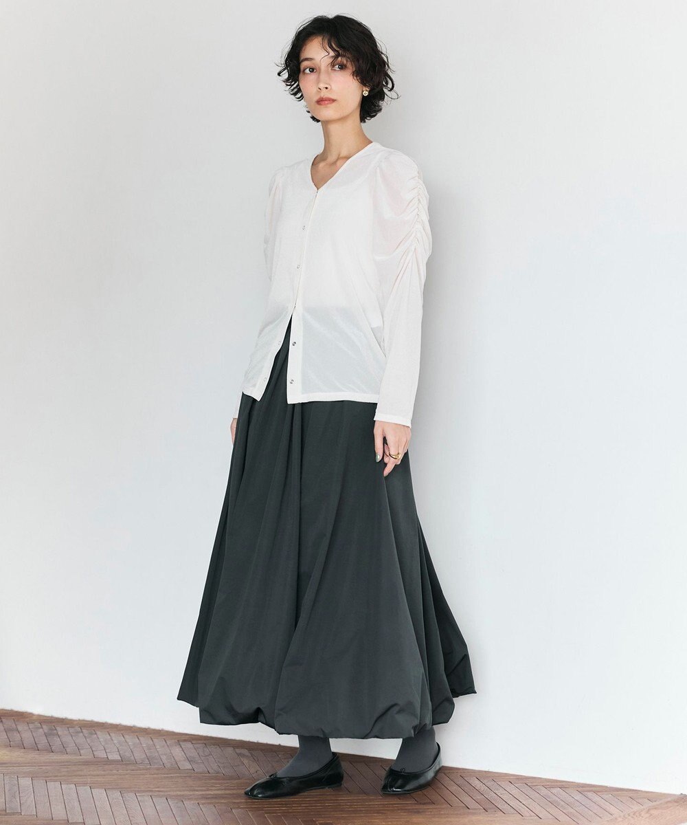 #Newans タフタボリュームバルーンスカート 