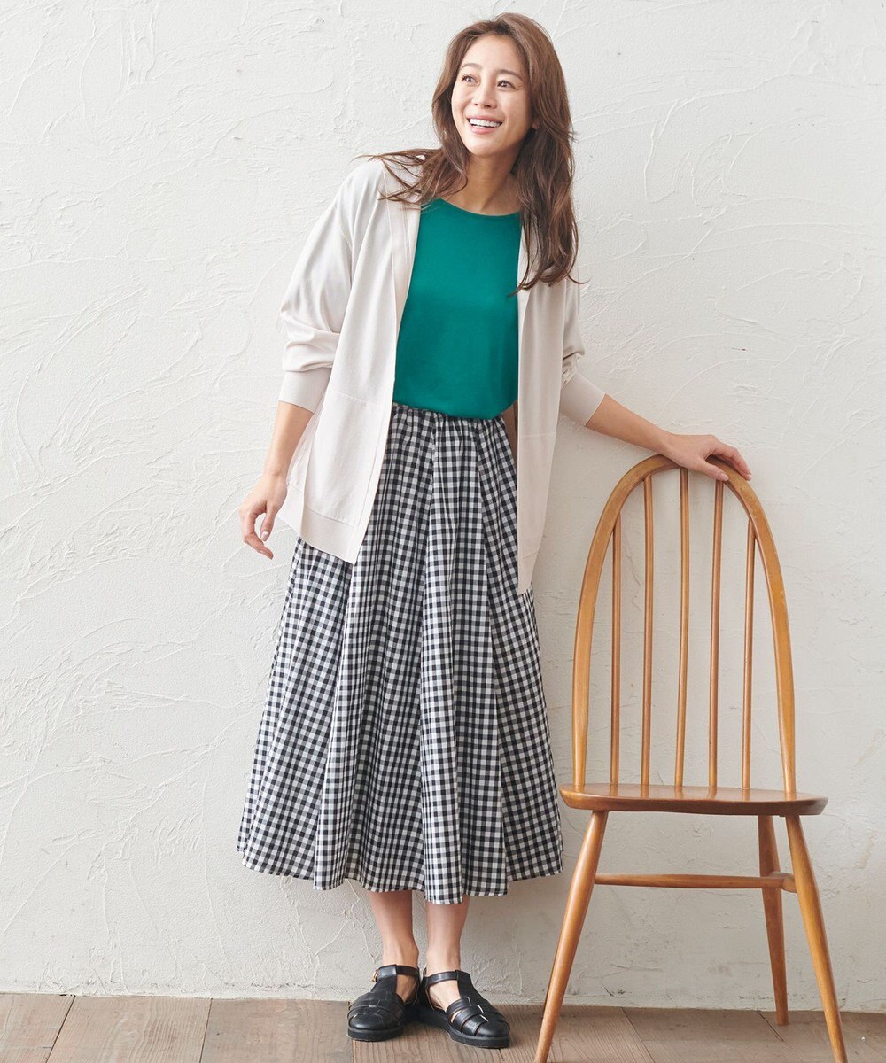 ANY L 【接触冷感/UVケア/アンチピリング】フーディーカーディガン 