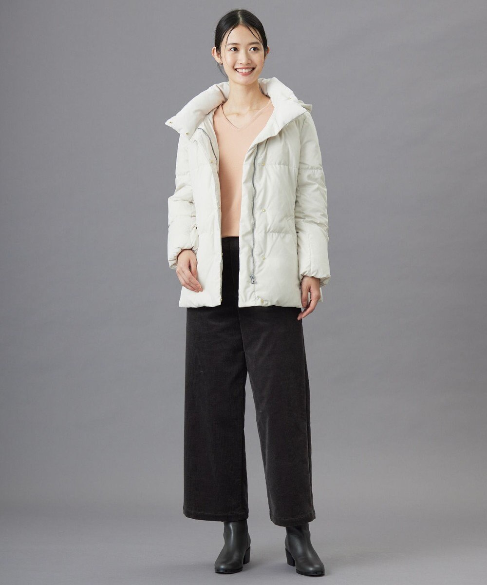 J.PRESS LADIES L 【洗える】ブラッシュドマルチポリ ショート ダウンコート 