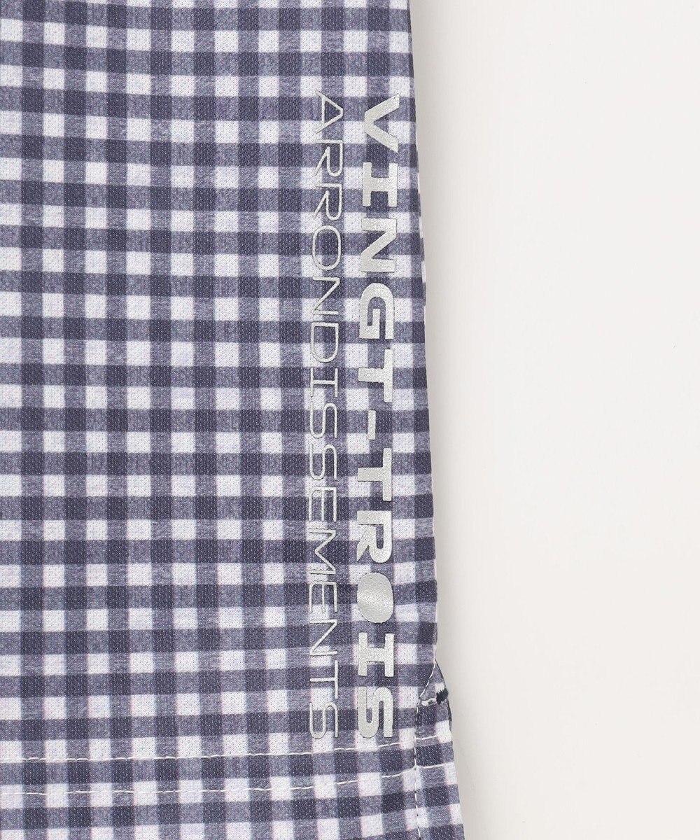 23区GOLF 【WOMEN】【接触冷感・UVケア・吸水速乾】ギンガムチェック柄 ポロシャツ 