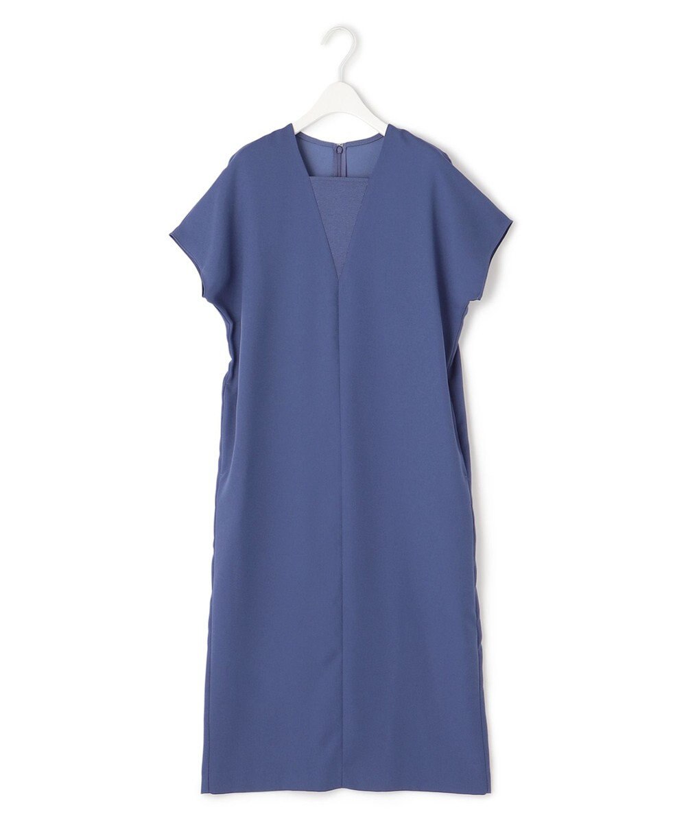 ICB 【接触冷感・UVケア・速乾・洗える】FluidBackSatin レイヤードデザインワンピース 