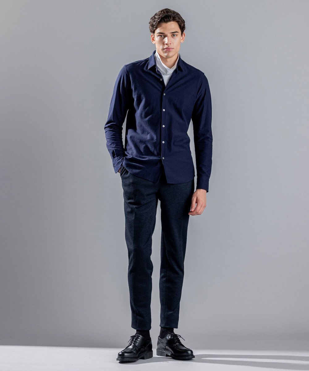 JOSEPH HOMME ツイルネルジャージー　レギュラーカラーシャツ 