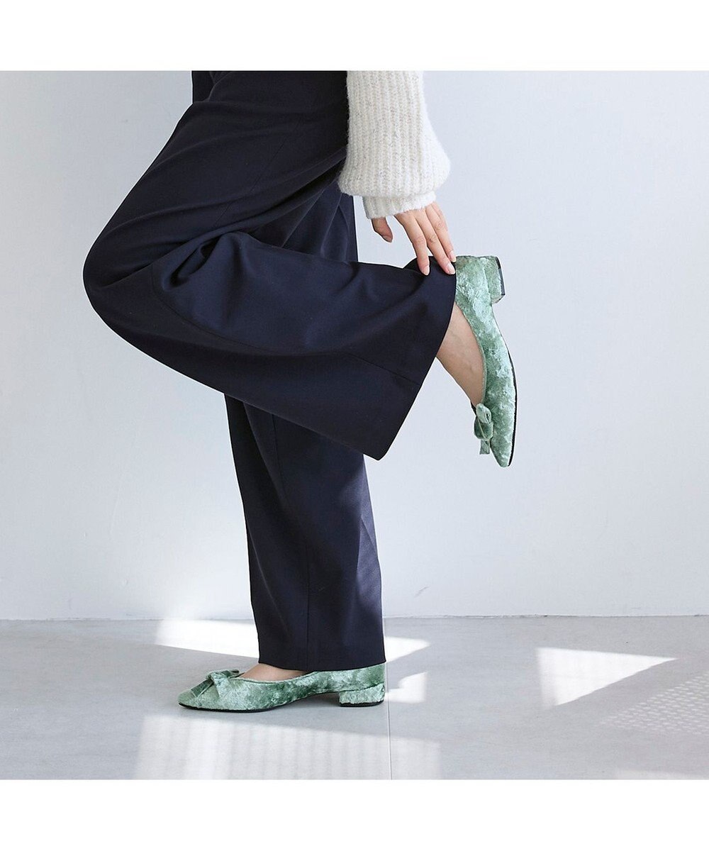 MODE ET JACOMO <carino>ベルベットリボンパンプス 