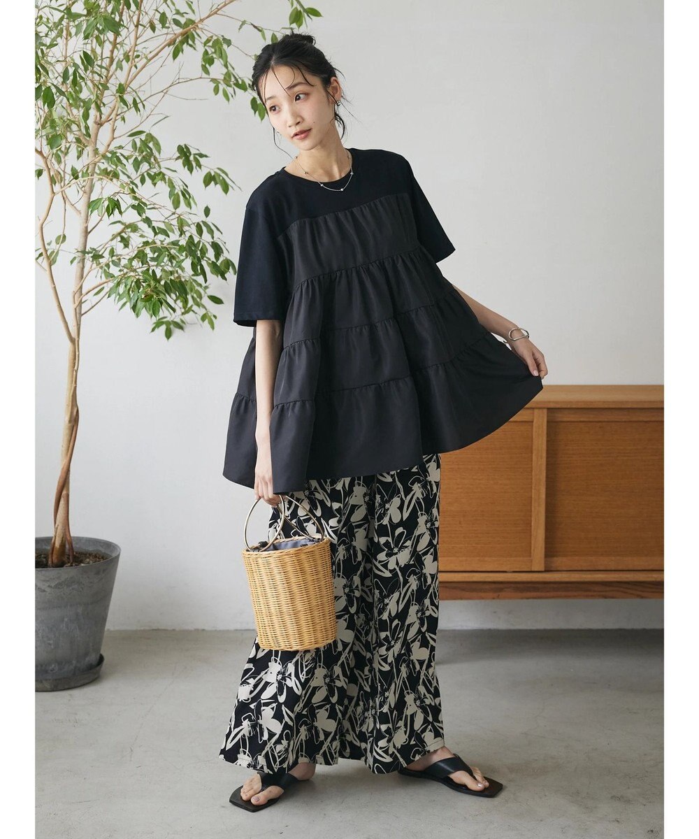 CRAFT STANDARD BOUTIQUE 異素材ティアードカットチュニック 