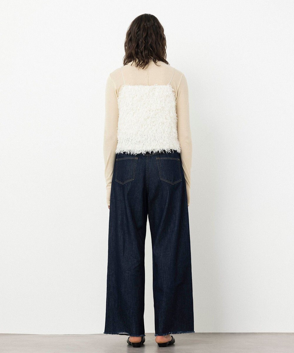 NAVE 【Nave・洗える】フェザーフリンジ キャミソールブラウス 