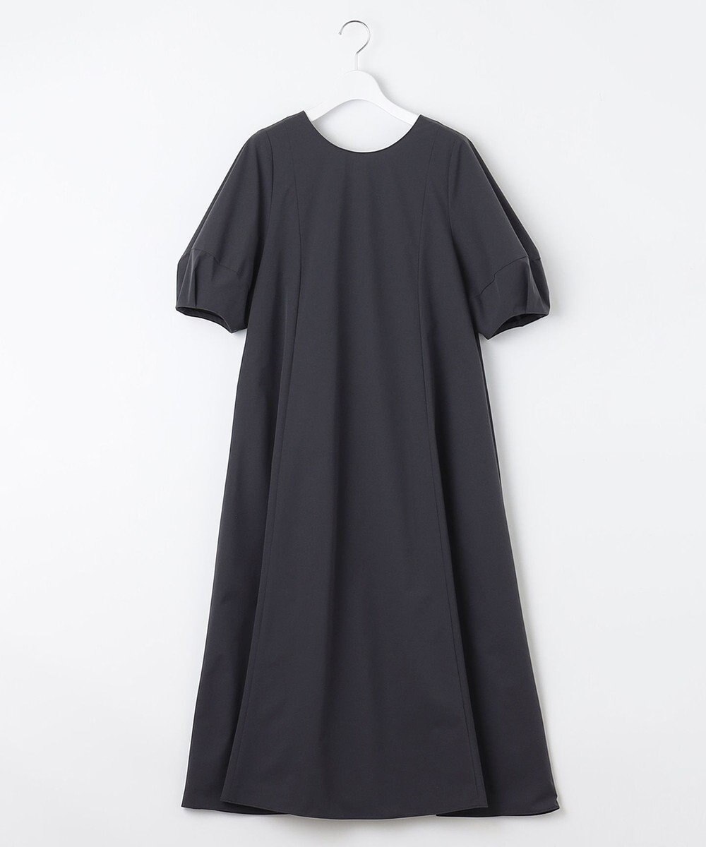 UNFILO 【撥水/シワになりにくい】FINE MOVE ランタンスリーブワンピース 