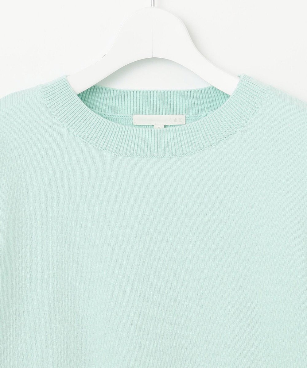 自由区 【WEB限定カラーあり・洗える】コットンナイロンミドルゲージ ニット 