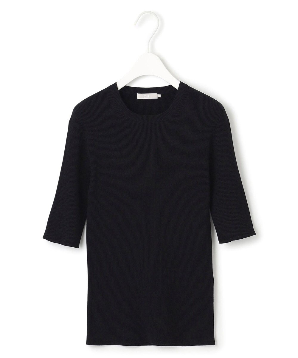 ICB L 【洗える】ハイゲージリブベーシック プルオーバーニット 