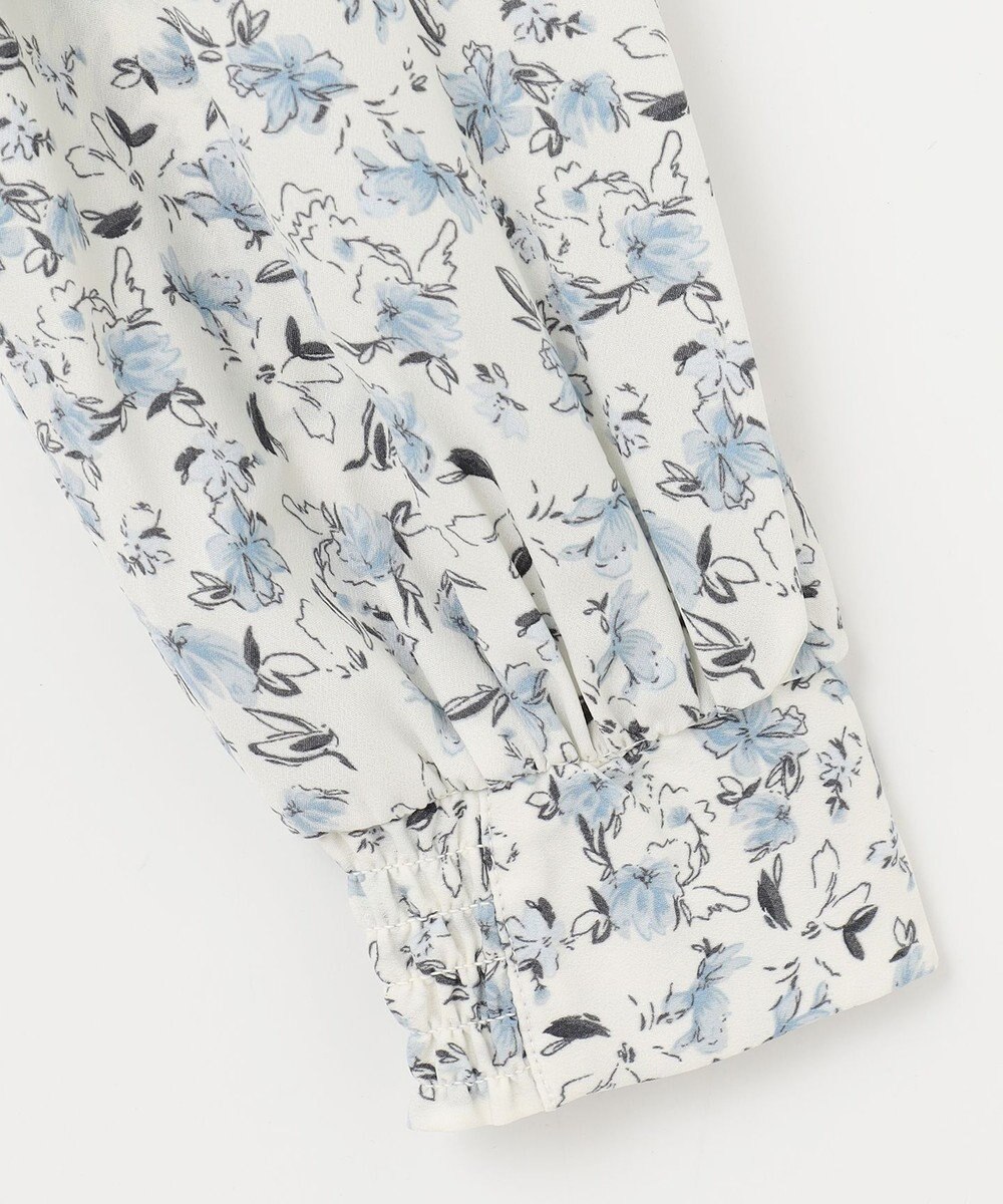 Feroux 【洗える】フラワープリントラッフル ワンピース 