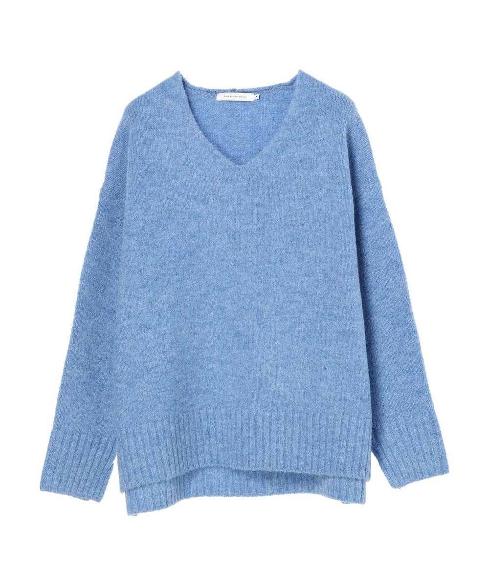 AMERICAN HOLIC ＭｉｘヤーンＶネックニットプルオーバー 